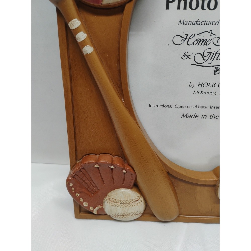Home Interiors Homco Hanging Tabletop Sports Picture Photo Frame 5x7 Vintage - Picture 7 of 7